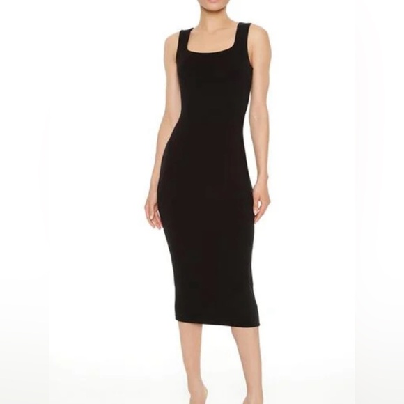 Forever 21 Dresses & Skirts - NWT FOREVER 21 SLEEVELESS SHEATH MIDI DRESS SIZE SMALL SO CUTE!!